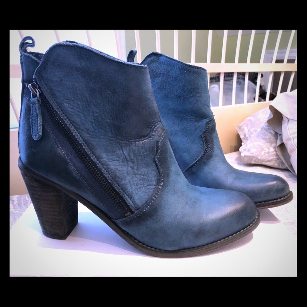 Blue Charles David booties